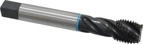 Emuge - 1-1/8 - 8 UNS 4 Flute 3B Modified Bottoming Spiral Flute Tap - Cobalt, Oxide Finish, 7.087" OAL, Right Hand Flute, Right Hand Thread, Series Enorm-VA - Apex Tool & Supply