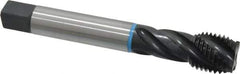 Emuge - 1-1/8 - 8 UNS 4 Flute 3B Modified Bottoming Spiral Flute Tap - Cobalt, Oxide Finish, 7.087" OAL, Right Hand Flute, Right Hand Thread, Series Enorm-VA - Apex Tool & Supply