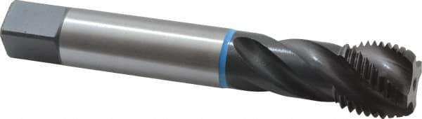 Emuge - 1-1/4 - 8 UNS 4 Flute 3B Modified Bottoming Spiral Flute Tap - Cobalt, Oxide Finish, 7.087" OAL, Right Hand Flute, Right Hand Thread, Series Enorm-VA - Apex Tool & Supply