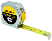 STANLEY® PowerLock® Metal Case Tape Measure 3/4" x 12' - Apex Tool & Supply
