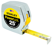 STANLEY® PowerLock® Classic Tape Measure 1" x 25' - Apex Tool & Supply