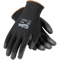 33-B125/L Seamless Knits General Duty - G-Tek GP - Black 13G Nylon Shell - Black PU Coated Smooth Grip - Apex Tool & Supply