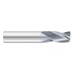 19/64 Dia. x 2-1/2 Overall Length 3-Flute Square End Solid Carbide SE End Mill-Round Shank-Center Cut-TiCN - Apex Tool & Supply