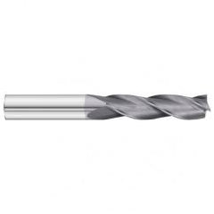 3/16 Dia. x 3 Overall Length 3-Flute Square End Solid Carbide SE End Mill-Round Shank-Center Cut-TiAlN - Apex Tool & Supply