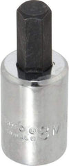 Proto - 3/8" Drive, 8mm Hex Bit Socket - 1-49/64" OAL, 3/4" Bit Length - Apex Tool & Supply