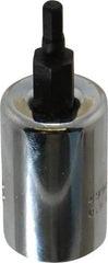 Proto - 3/8" Drive, 1/8" Hex Bit Socket - 1-13/16" OAL, 3/4" Bit Length - Apex Tool & Supply