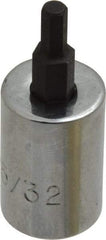 Proto - 3/8" Drive, 5/32" Hex Bit Socket - 1-13/16" OAL, 3/4" Bit Length - Apex Tool & Supply