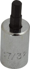 Proto - 3/8" Drive, 7/32" Hex Bit Socket - 1-13/16" OAL, 3/4" Bit Length - Apex Tool & Supply