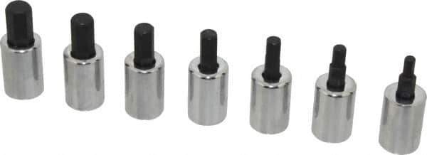 Proto - 7 Piece 3/8" Drive Metric Hex Bit Socket Set - 4 to 10mm Hex - Apex Tool & Supply