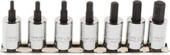 Proto - 7 Piece 3/8" Drive Inch Hex Bit Socket Set - 1/8 to 3/8" Hex - Apex Tool & Supply