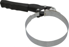 Plews - 4-3/4 to 5-1/8" Diam, Standard Handle Truck Tractor Oil Filter Wrench - Steel, For Use with Filters from 4-3/4 to 5-1/8" - Apex Tool & Supply