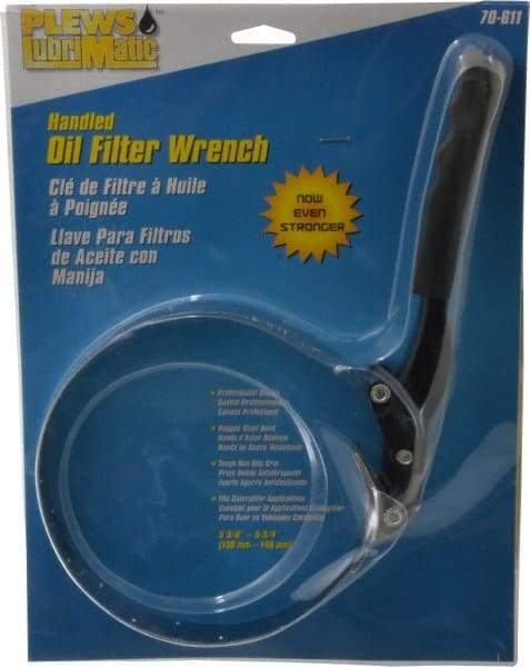 Plews - 5-3/8 to 5-3/4" Diam, Standard Handle Tractor Oil Filter Wrench - Steel, For Use with Filters from 5-3/8 to 5-3/4" - Apex Tool & Supply