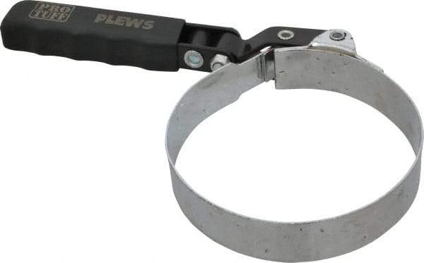 Plews - 4-1/8 to 4-1/2" Diam, Swivel Handle Large Oil Filter Wrench - Steel, For Use with Filters from 4-1/8 to 4-1/2" - Apex Tool & Supply