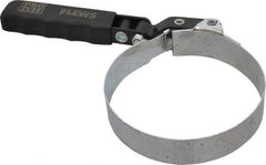 Plews - 4-1/8 to 4-1/2" Diam, Swivel Handle Large Oil Filter Wrench - Steel, For Use with Filters from 4-1/8 to 4-1/2" - Apex Tool & Supply