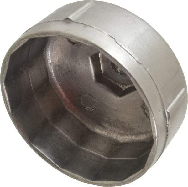 Plews - 2-1/2 to 2-1/2" Diam, Cap Style Mini Oil Filter Wrench - Aluminum, For Use with 2-1/2" Filters - Apex Tool & Supply