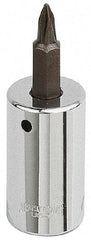 Armstrong - 1/4" Drive, T27 Torx Bit Socket - 1-9/16" OAL - Apex Tool & Supply