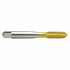 ‎1/4-28 UNF 4 Flute H3 Plug HSS Standard Straight Flute Hand Tap- Steam Oxide - Exact Industrial Supply