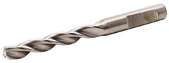 Kennametal - 0.2677" 130° Solid Carbide Jobber Drill - TiAlN Finish, Right Hand Cut, Spiral Flute, Whistle Notch Shank, 3.583" OAL, Standard Point - Apex Tool & Supply