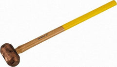 Cook Hammer - 10 Lb Head Nonsparking Mallet - 31" OAL, Wood Handle - Apex Tool & Supply