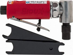 Sioux Tools - 1/4" Collet, Angle Handle, Straight Air Die Grinder - 20,000 RPM, Front Exhaust, 16 CFM, 0.3 hp, 6.21 bar, 1/4 NPT - Apex Tool & Supply