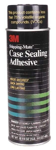 3M - 24 oz Aerosol Clear Spray Adhesive - High Tack, 160°F Heat Resistance, 100 Sq Ft Coverage, 15 min Max Bonding Time, Flammable, Series 94 - Apex Tool & Supply