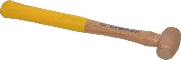 Cook Hammer - 1/2 Lb Head Nonsparking Mallet - 12" OAL, Wood Handle - Apex Tool & Supply