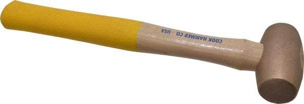 Cook Hammer - 1-1/2 Lb Head Nonsparking Mallet - 13" OAL, Wood Handle - Apex Tool & Supply
