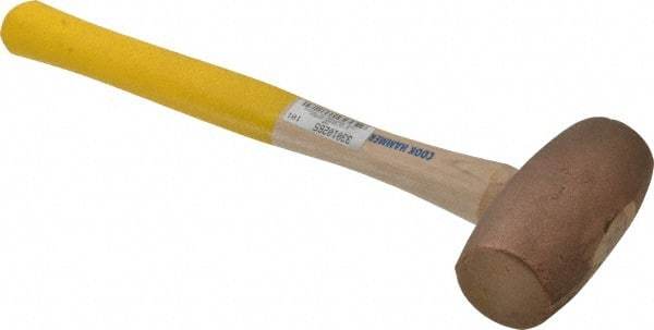 Cook Hammer - 6 Lb Head Nonsparking Mallet - 16" OAL, Wood Handle - Apex Tool & Supply