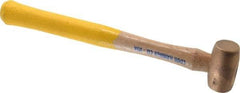 Cook Hammer - 1/2 Lb Head Nonsparking Mallet - 12" OAL, Wood Handle - Apex Tool & Supply