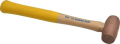 Cook Hammer - 1 Lb Head Nonsparking Mallet - 12" OAL, Wood Handle - Apex Tool & Supply