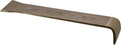 Ampco - Stiff Bronze 1-Edge Scraper - 2" Blade Width x 2" Blade Length, 12" Long Aluminum Handle - Apex Tool & Supply