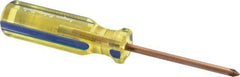 Ampco - #1, 6-1/8" OAL, Nonsparking Phillips Screwdriver - 3" Blade Length, Round Shank, Acetate Handle - Apex Tool & Supply