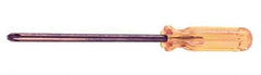 Ampco - #4, 13" OAL, Nonsparking Phillips Screwdriver - 8" Blade Length, Round Shank, Acetate Handle - Apex Tool & Supply