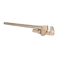 Ampco - 24" Bronze Straight Pipe Wrench - 2-1/2" Pipe Capacity - Apex Tool & Supply