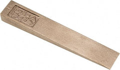 Ampco - 6" OAL Nonsparking Flange Wedge - 1" Wide x 1/2" High - Apex Tool & Supply