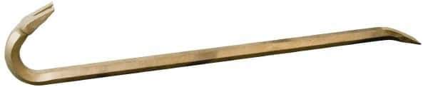 Ampco - 36" OAL Nonsparking Wrecking Bar - 1-11/16" Wide, Aluminum Bronze - Apex Tool & Supply