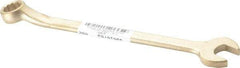 Ampco - 5/8" 12 Point Offset Combination Wrench - 15° Offset Angle, 8-1/4" OAL, Aluminum Bronze, Plain Finish - Apex Tool & Supply