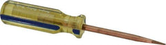 Ampco - Nonsparking Slotted Screwdriver - Round Shank, Acetate Handle - Apex Tool & Supply