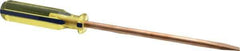 Ampco - Nonsparking Slotted Screwdriver - Round Shank, Acetate Handle - Apex Tool & Supply