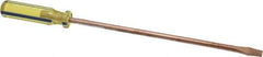 Ampco - Nonsparking Slotted Screwdriver - Round Shank, Acetate Handle - Apex Tool & Supply