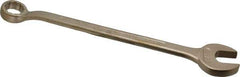 Ampco - 1-1/8" 12 Point Offset Combination Wrench - 15° Offset Angle, 17" OAL, Aluminum Bronze, Plain Finish - Apex Tool & Supply