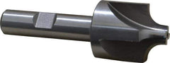 Keo - 5/16" Radius, 1-1/8" Mill Diam, 4 Flute High Speed Steel Corner Rounding End Mill - Single End, Uncoated, 3/8" Tip Diam, 3-1/4" OAL, 1/2" Shank Diam - Apex Tool & Supply