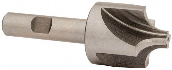 Keo - 3/8" Radius, 1-1/4" Mill Diam, 4 Flute High Speed Steel Corner Rounding End Mill - Single End, Uncoated, 3/8" Tip Diam, 3-1/2" OAL, 1/2" Shank Diam - Apex Tool & Supply