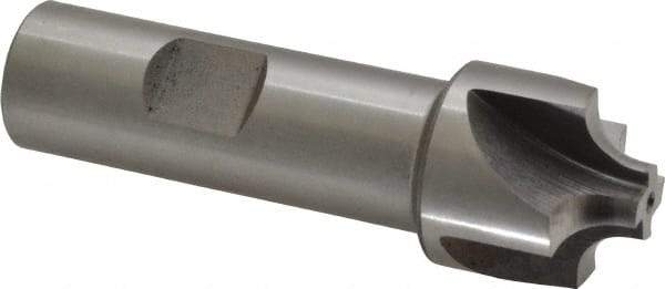 Keo - 6mm Radius, 1" Mill Diam, 4 Flute High Speed Steel Corner Rounding End Mill - Single End, Uncoated, 3-1/4" OAL, 3/4" Shank Diam - Apex Tool & Supply