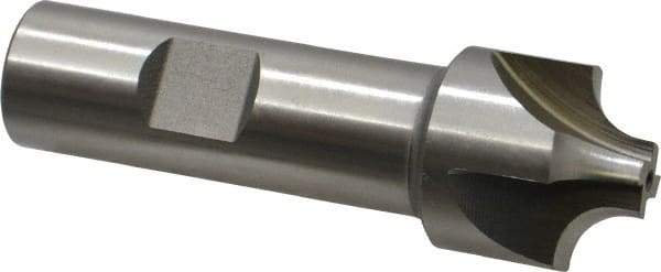 Keo - 7mm Radius, 1" Mill Diam, 4 Flute High Speed Steel Corner Rounding End Mill - Single End, Uncoated, 3-1/4" OAL, 3/4" Shank Diam - Apex Tool & Supply