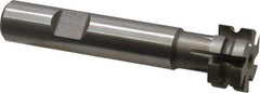 Keo - 1/16" Radius, 1/8" Circle Diam, 3/4" Cutter Diam, 3/8" Cutting Width, Shank Connection, Concave Radius Cutter - 1/2" Shank Diam, 3" OAL, High Speed Steel, Uncoated, 6 Teeth, Weldon Flat - Apex Tool & Supply