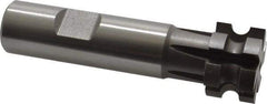 Keo - 1/8" Radius, 1/4" Circle Diam, 1" Cutter Diam, 5/8" Cutting Width, Shank Connection, Concave Radius Cutter - 3/4" Shank Diam, 3-1/2" OAL, High Speed Steel, Uncoated, 6 Teeth, Weldon Flat - Apex Tool & Supply