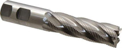 Niagara Cutter - 1" Diam, Fine Pitch, 3" LOC, 5 Flute Cobalt Roughing Square End Mill - Uncoated, 5-1/2" OAL, 1" Shank Diam, Single End, 30° Helix - Apex Tool & Supply