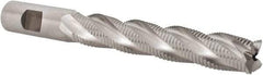 Niagara Cutter - 3/4" Diam, Fine Pitch, 4-1/8" LOC, 4 Flute Cobalt Roughing Square End Mill - Uncoated, 6-3/8" OAL, 3/4" Shank Diam, Single End, 30° Helix - Apex Tool & Supply