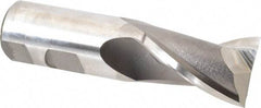 Niagara Cutter - 1-1/8", 1-5/8" LOC, 1" Shank Diam, 4-1/8" OAL, 2 Flute, Cobalt Square End Mill - Single End, Uncoated, Spiral Flute, 30° Helix, Centercutting, Right Hand Cut, Right Hand Flute, Series SP205 - Apex Tool & Supply
